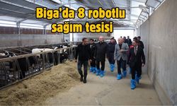 Biga’da 8 robotlu sağım tesisi