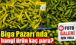 Biga Pazarı'nda hangi ürün kaç para?