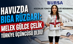 Havuzda Biga rüzgarı: Melek Gülce Çelik Türkiye üçüncüsü oldu!