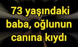 73 yaşındaki baba, oğlunun canına kıydı