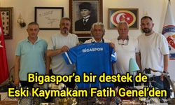 Bigaspor’a bir destek de Eski Biga Kaymakamı Fatih Genel’den