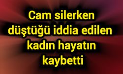 Cam silerken düştüğü iddia edilen kadın hayatını kaybetti