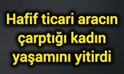 Hafif ticari aracın çarptığı kadın yaşamını yitirdi