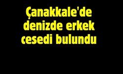 Çanakkale'de denizde erkek cesedi bulundu.