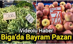 Biga’da Bayram Pazarı