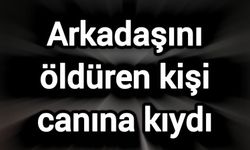 Arkadaşını öldüren kişi canına kıydı