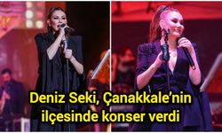 Deniz Seki, Çanakkale’nin ilçesinde konser verdi
