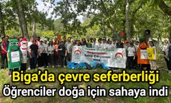 Biga’da çevre seferberliği: Öğrenciler doğa için sahaya indi