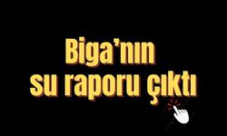 Biga’nın su raporu çıktı