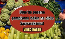 Biga’da pazarın şampiyonu bakın ne oldu: Şaşıracaksınız!