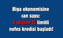 Biga ekonomisine can suyu: 3 milyon TL limitli nefes kredisi başladı!