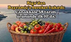 Biga’dan Bayramiç’e bereket fışkırdı: Çanakkale 58 tarım ürününde ilk 10’da!