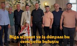 Biga siyaset ve iş dünyası bu cemiyette buluştu