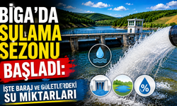 Biga’da sulama sezonu başladı: işte baraj ve göletlerdeki su miktarları