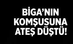 Biga’nın komşusuna ateş düştü