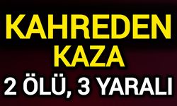 Kahreden kaza! 2 ölü, 3 yaralı