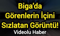 Biga’da Görenlerin İçini Sızlatan Görüntü!