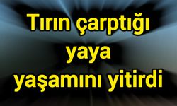 Tırın çarptığı yaya yaşamını yitirdi