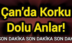 Son Dakika: Çan’da Korku Dolu Anlar!