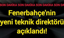 Fenerbahçe'nin yeni teknik direktörü açıklandı!