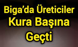 Biga’da Üreticiler Kura Başına Geçti