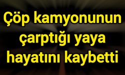 Çöp kamyonunun çarptığı yaya hayatını kaybetti