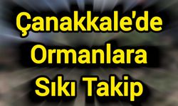 Çanakkale'de Ormanlara Sıkı Takip