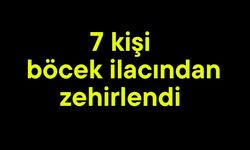 7 kişi böcek ilacından zehirlendi