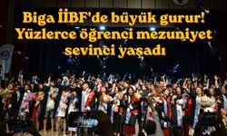 Biga İİBF'de büyük gurur! Yüzlerce öğrenci mezuniyet sevinci yaşadı