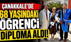 Çanakkale’de 68 yaşındaki öğrenci diploma aldı