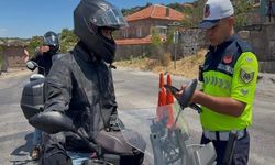 Çanakkale'de motosiklet ve motorlu bisiklet sürücüleri denetlendi