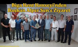 Biga Kent Konseyi'nden Başkan Alper Şen'e Ziyaret