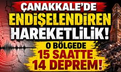 Çanakkale'de Endişelendiren Hareketlilik: O Bölgede 15 Saatte 14 Deprem