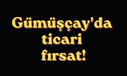 Gümüşçay'da ticari fırsat!