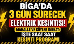 Biga'da 3 Gün Sürecek Elektrik Kesintisi! Mahalle ve Köyler Dikkat