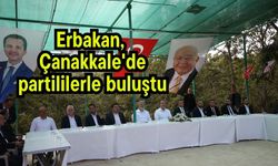 Erbakan, Çanakkale'de partililerle buluştu