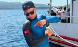 Milli sporcu, serbest dalışta Türkiye şampiyonu oldu