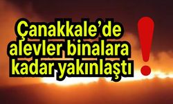 Çanakkale’de alevler binalara kadar yakınlaştı