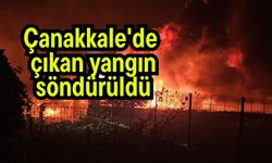 Çanakkale'de çıkan yangın söndürüldü
