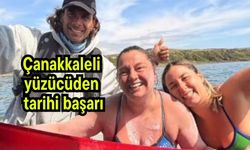 Çanakkaleli yüzücüden tarihi başarı