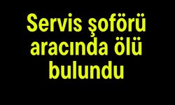 Servis şoförü aracında ölü bulundu