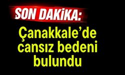 Son Dakika: Çanakkale’de cansız bedeni bulundu