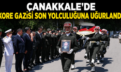 Çanakkale’de Kore gazisi son yolculuğuna uğurlandı