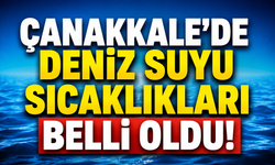 Çanakkale'de deniz suyu sıcaklıkları belli oldu!