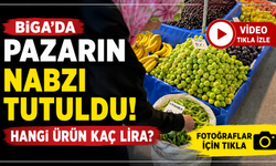Biga’da pazarın nabzı tutuldu: Hangi ürün kaç lira?