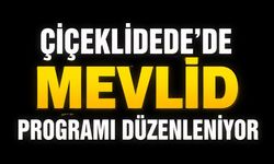 Çiçeklidede'de Mevlid Programı Düzenleniyor