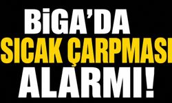 Biga'da sıcak çarpması alarmı!