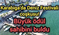 Karabiga’da Deniz Festivali coşkusu! Büyük ödül sahibini buldu