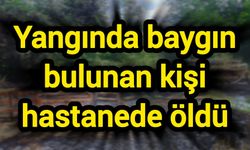 Yangında baygın bulunan kişi hastanede öldü