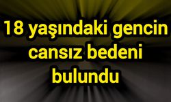 18 yaşındaki gencin cansız bedeni bulundu
